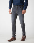 MID GREY TAPERED FIT JEANS