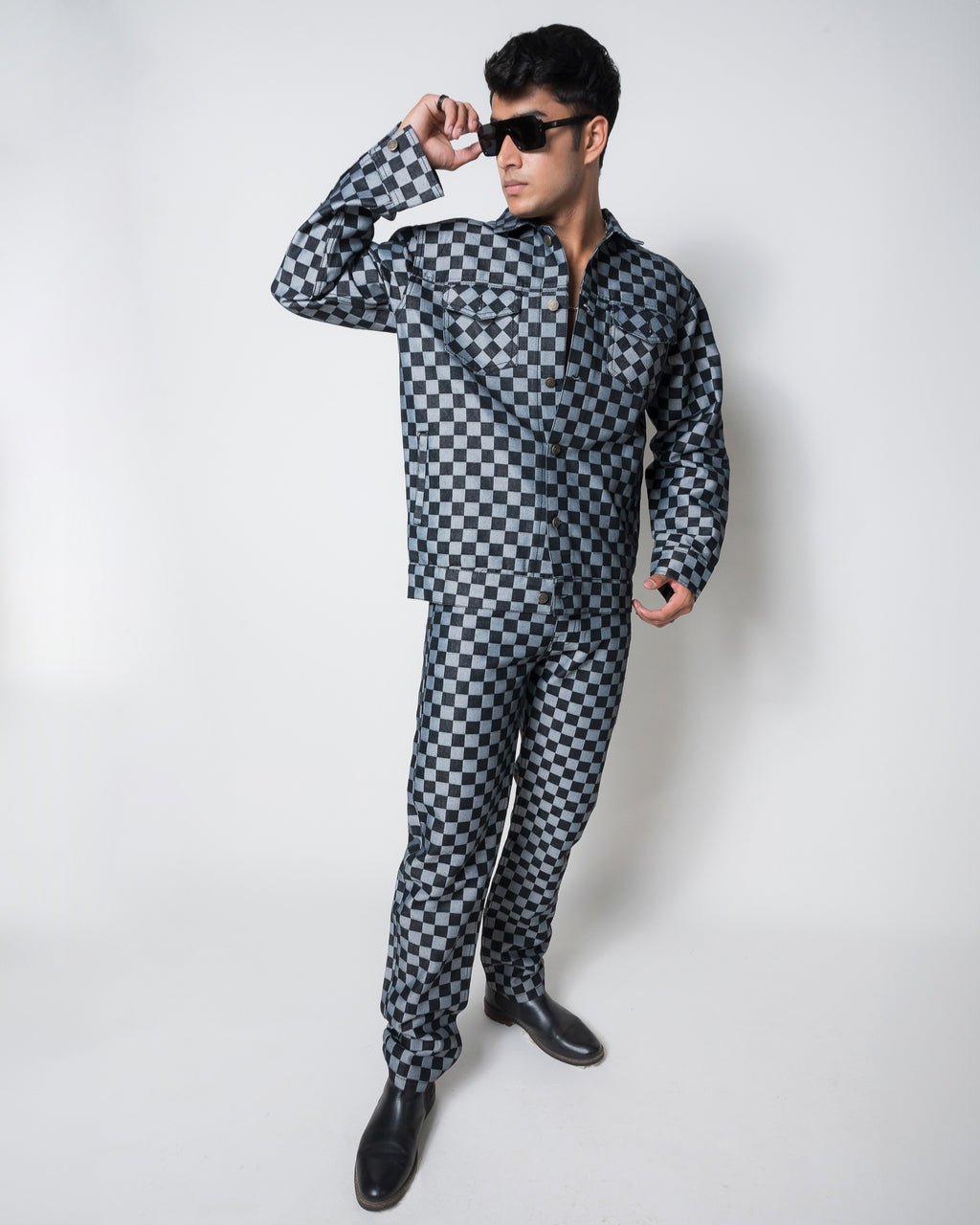 CHECKMATE DENIM REGULAR FIT JACKET