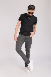 Light Grey Regular Fit Denim