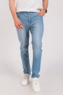 Sky Blue Regular Fit Denim