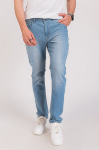 Sky Blue Regular Fit Denim