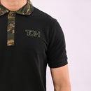 Black Camouflage Regular Fit Polo