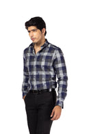 Grey Checks Slim Fit Shirt