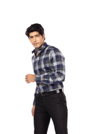 Grey Checks Slim Fit Shirt