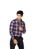 Multi Color Checks Slim Fit Shirt