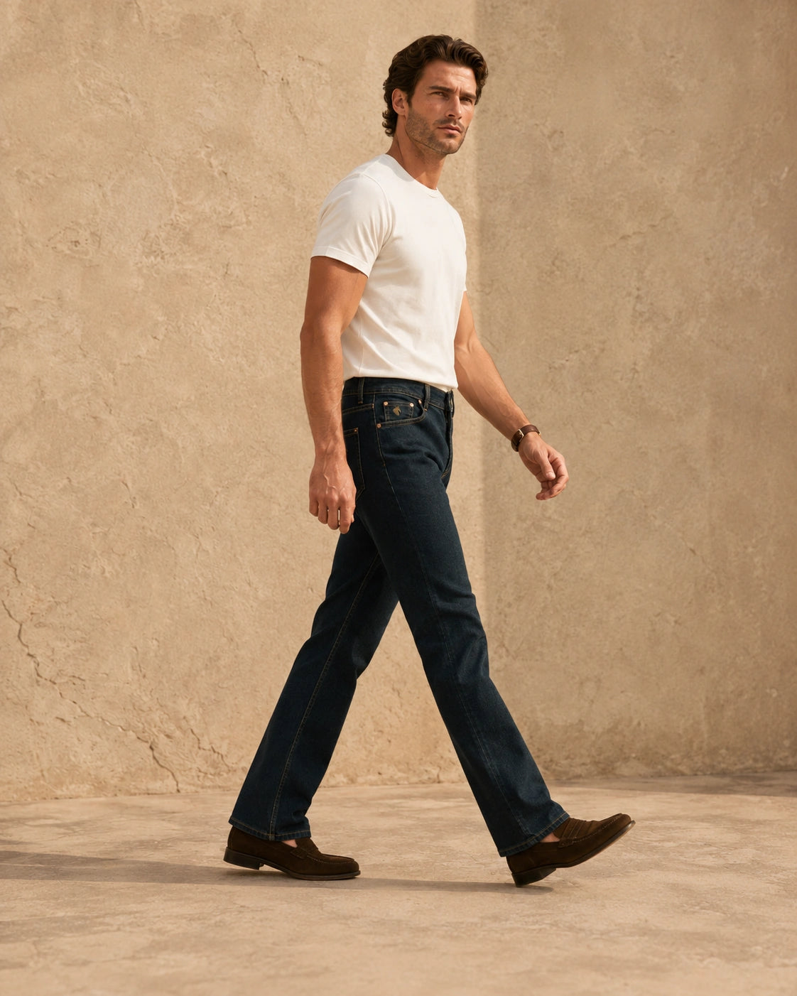 Washed Green Jeans