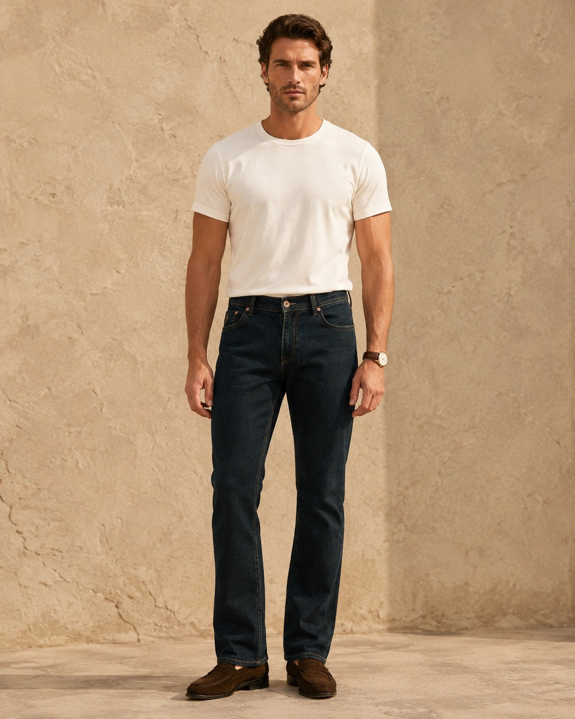 Washed Green Jeans