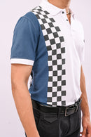 White Checks Polo T-Shirt