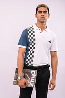 White Checks Polo T-Shirt