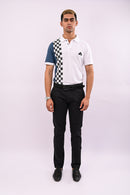 White Checks Polo T-Shirt