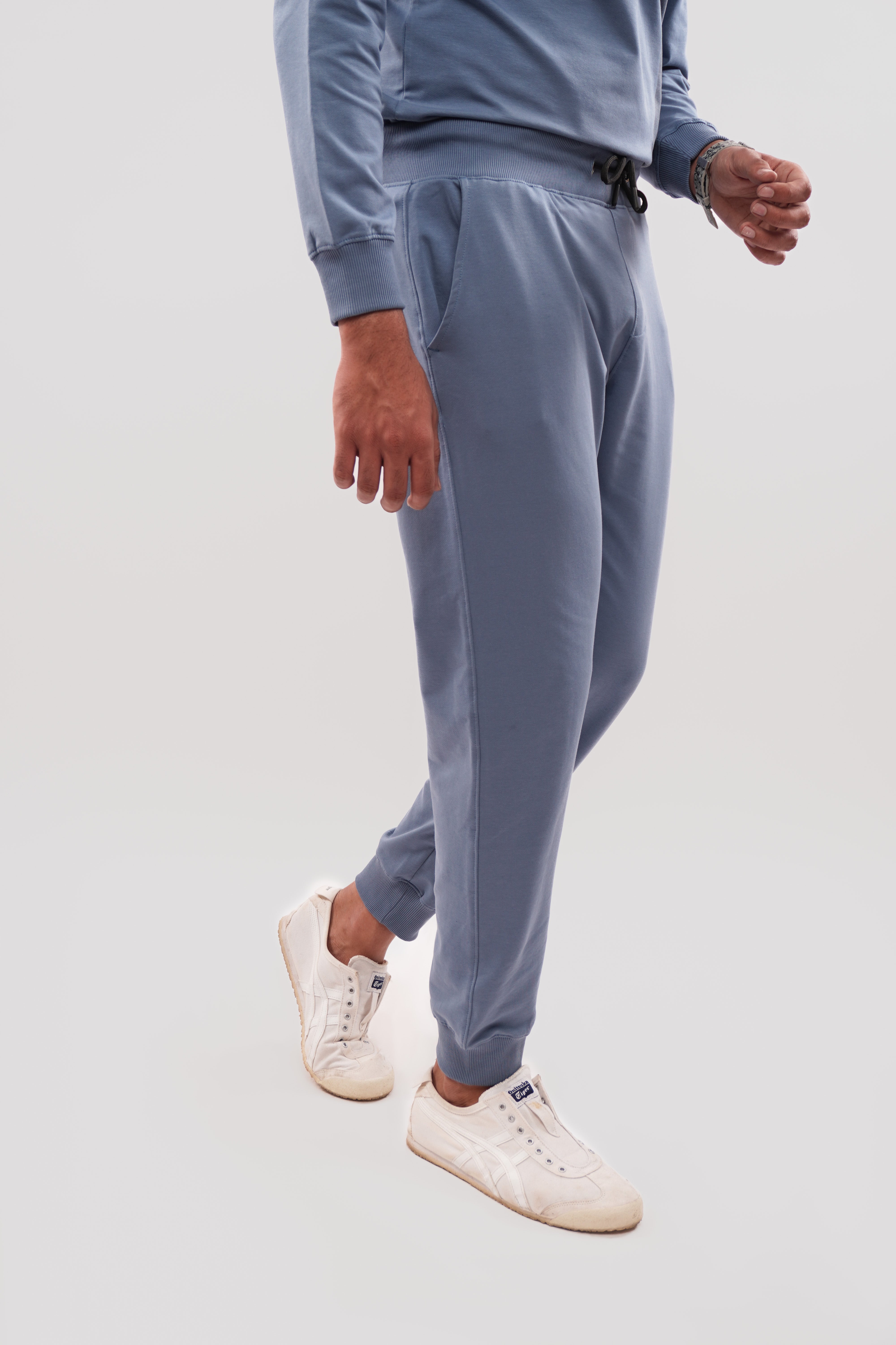 Steel Blue Regular Fit Joggers