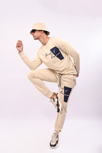 Cream Regular Fit Sweatshirt