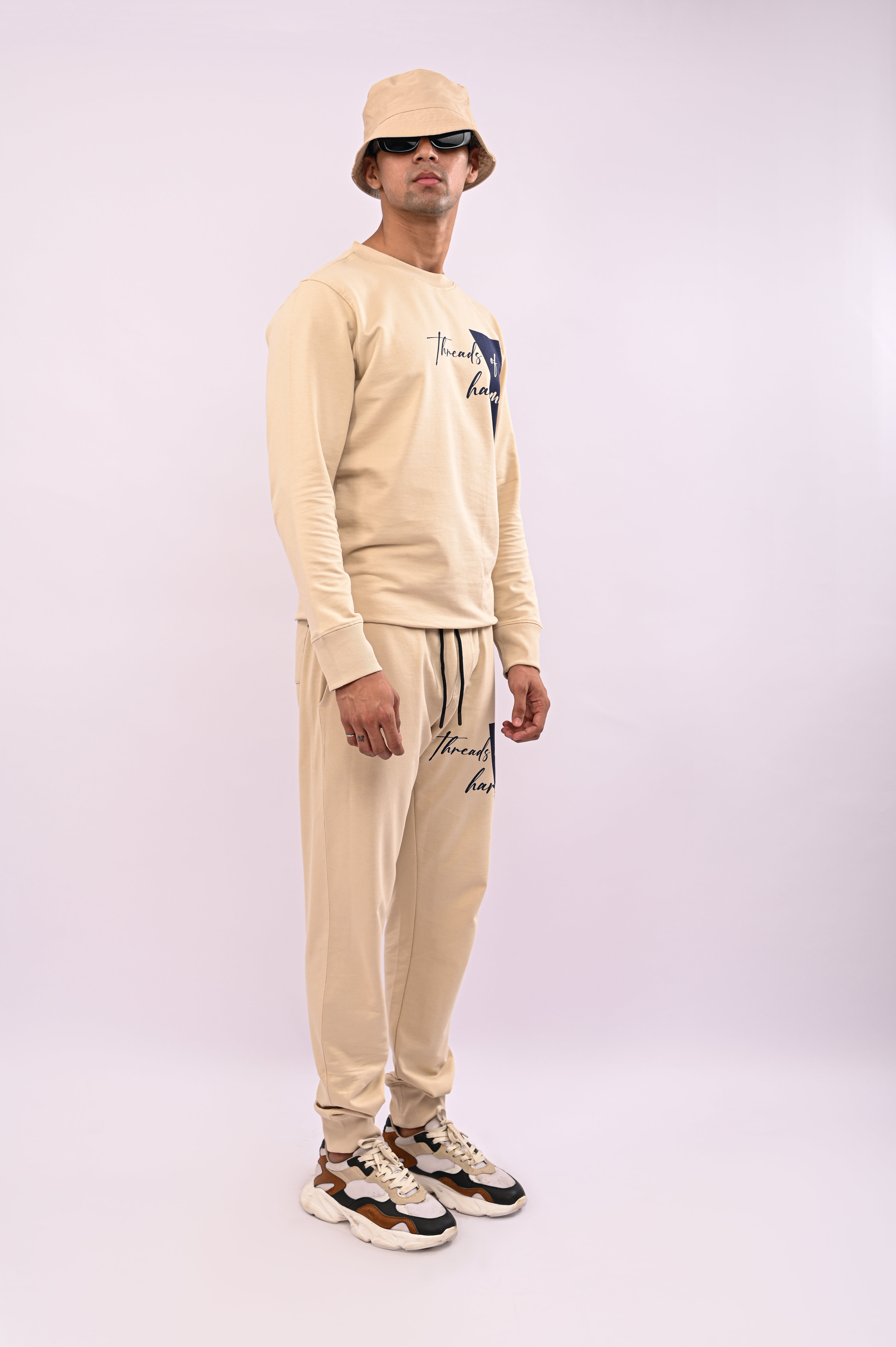 Cream Regular Fit Sweatshirt