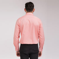Coral Orange Regular Fit Shirt