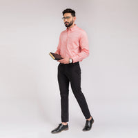 Coral Orange Regular Fit Shirt