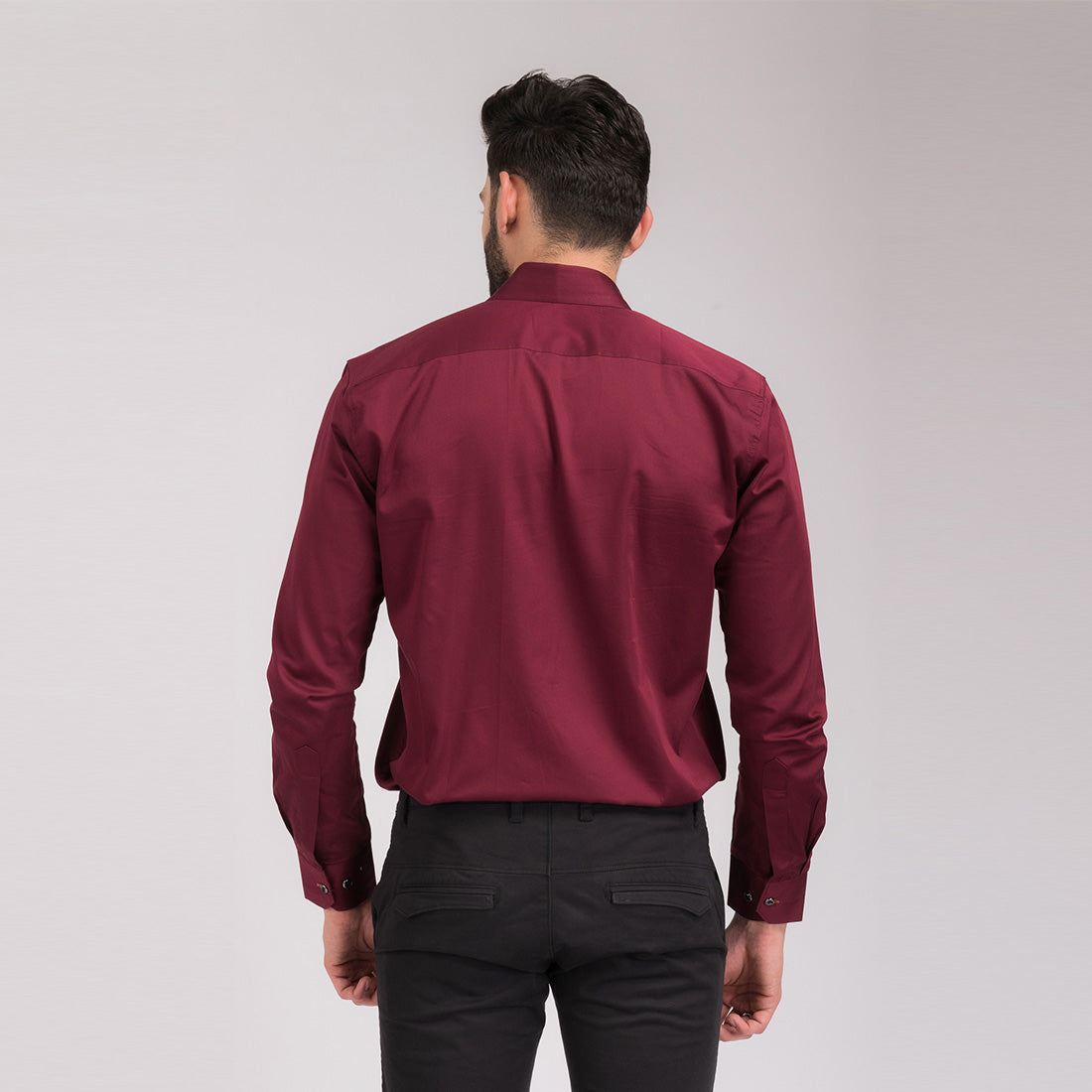 Maroon Regular Fit Shirt
