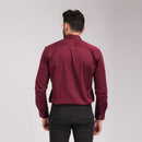 Maroon Regular Fit Shirt