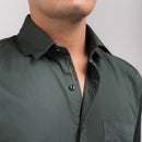 Pine Green Regular Fit Shirt