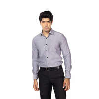 Solid Grey Classic Slim Fit Shirt