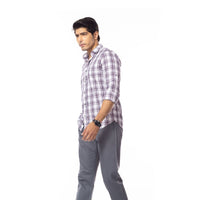 White Checks Slim Fit Shirt