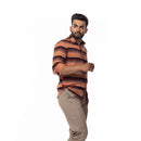 Camel Stripes Slim Fit Shirt