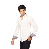 Creme Slim Fit Shirt