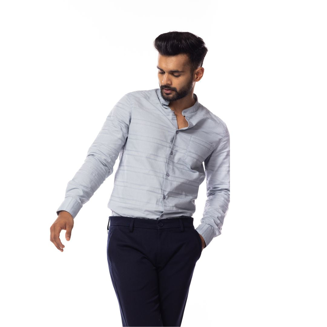 Light Grey Slim Fit Shirt