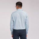 Sky Blue Stripes Regular Fit Shirt