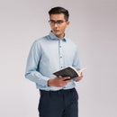 Sky Blue Stripes Regular Fit Shirt