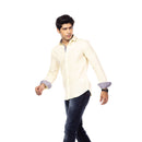 Light Yellow  Slim Fit Shirt