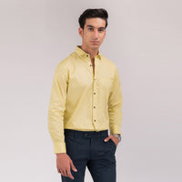 Blonde Yellow Print Regular Fit Shirt