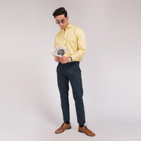 Blonde Yellow Print Regular Fit Shirt