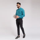 Bluish Green Regular Fit Shirt