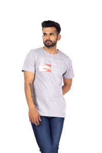 Round Neck Half Sleeves Regular Fit Solid Print Tshirt