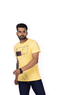 Round Neck Half Sleeves Regular Fit Solid Print Tshirt