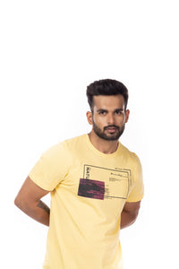 Round Neck Half Sleeves Regular Fit Solid Print Tshirt