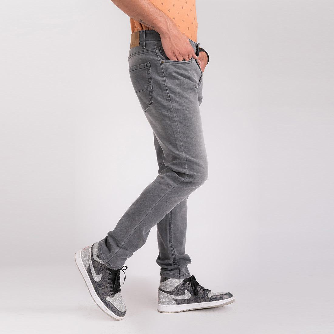 Greyish Regular Fit Denim