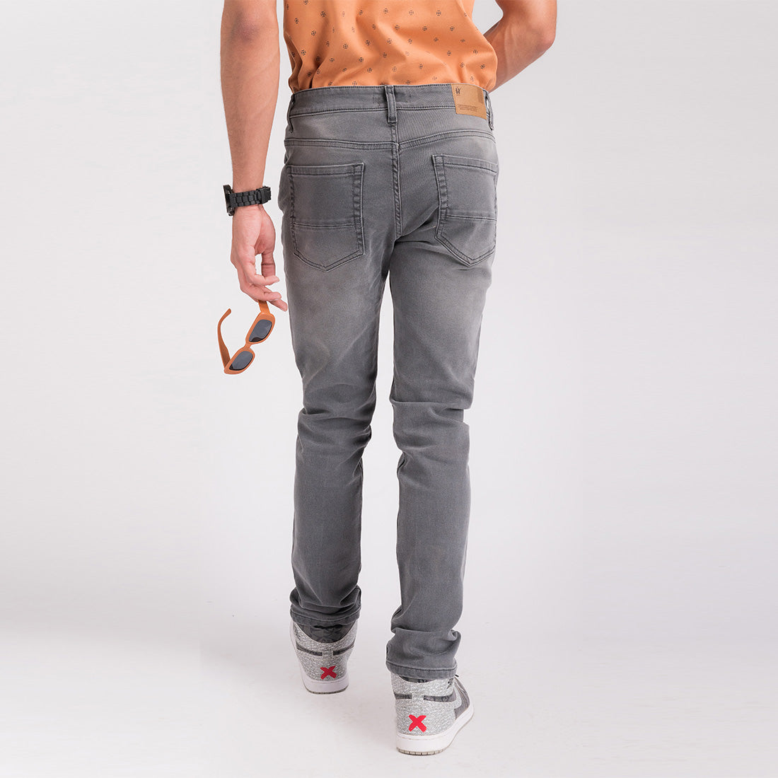 Greyish Regular Fit Denim