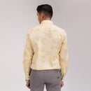 Yellow Printed Slim Fit Shirt